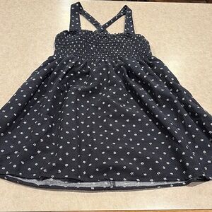 American Eagle Black Floral Sundress, medium